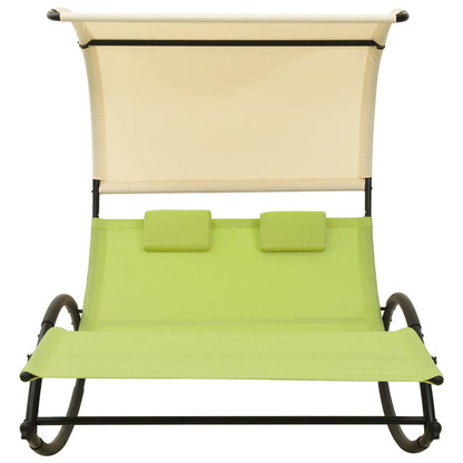 Double Sun Lounger with Canopy