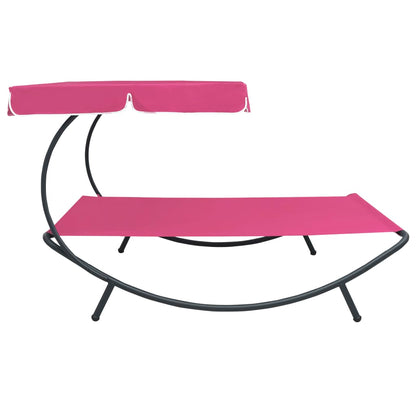 Outdoor Lounge Bed with Canopy