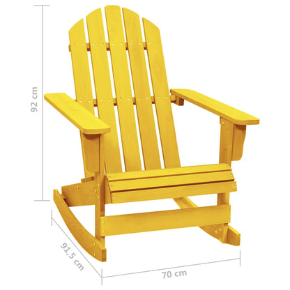 Adirondack Rocking Chair in Solid Fir Wood