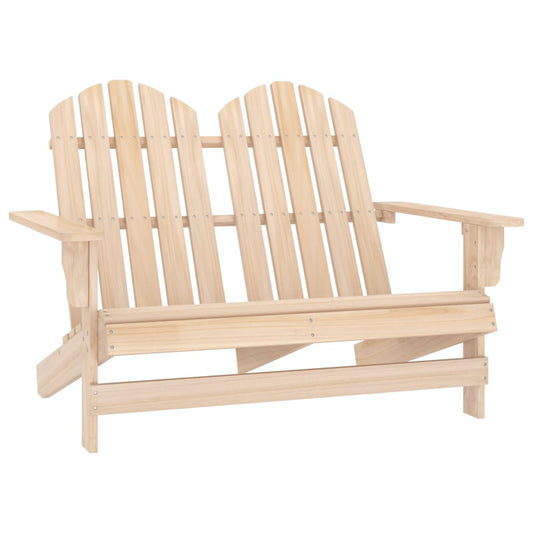 2-Seater Garden Adirondack Chair in Solid Fir Wood