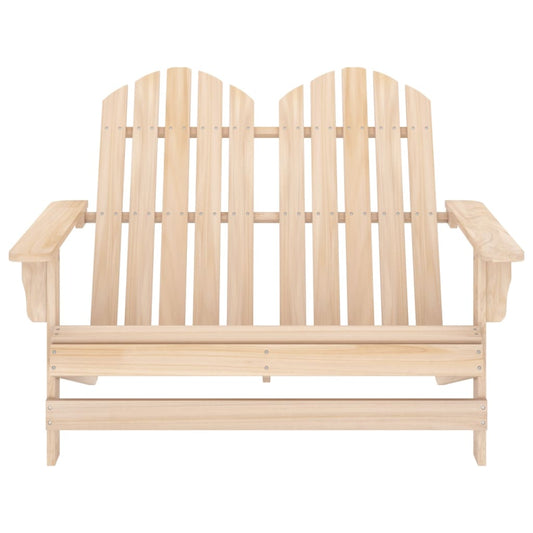 2-Seater Garden Adirondack Chair in Solid Fir Wood