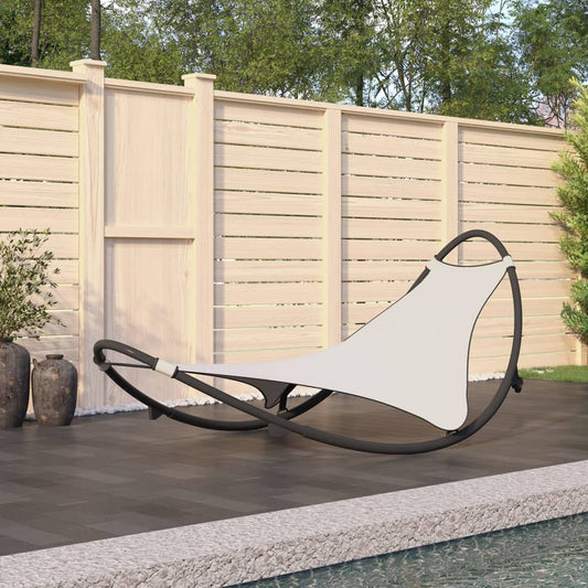 Rocking Sun Lounger with Wheels