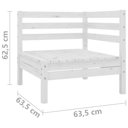 Garden 2-Seater Sofa Solid Pinewood