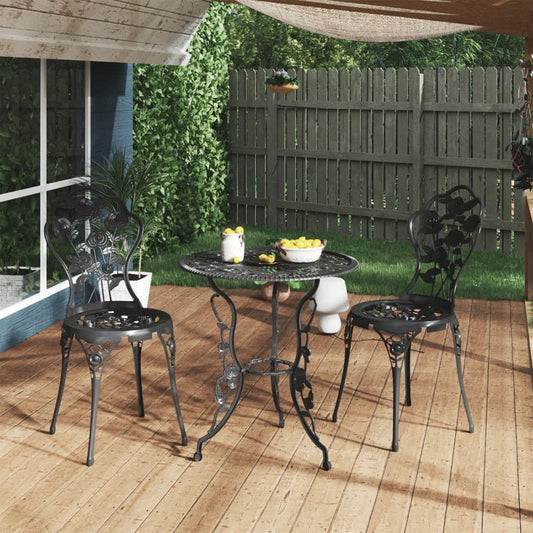 Bistro Chairs in Cast Aluminium - 2 pcs