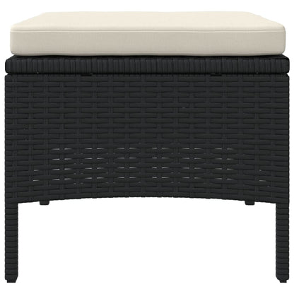 Rattan 2-Seater Garden Sofa with Table and Stools