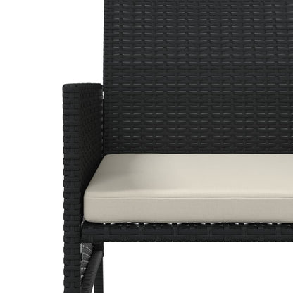 Rattan 2-Seater Garden Sofa with Table and Stools