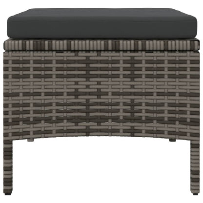 Rattan 2-Seater Garden Sofa with Table and Stools