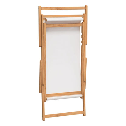 Folding Beach Chair Solid Wood Teak