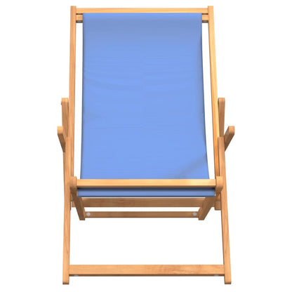 Folding Beach Chair Solid Wood Teak
