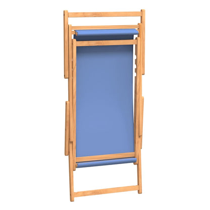 Folding Beach Chair Solid Wood Teak