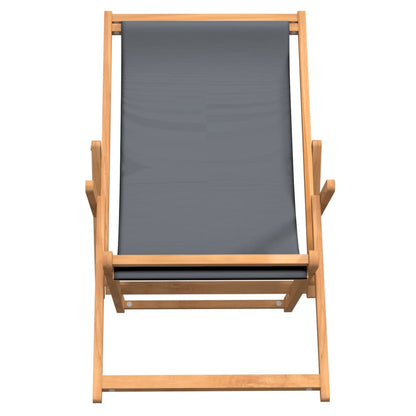 Folding Beach Chair Solid Wood Teak