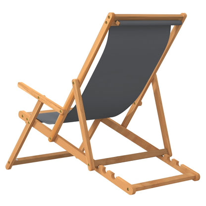 Folding Beach Chair Solid Wood Teak