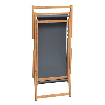 Folding Beach Chair Solid Wood Teak