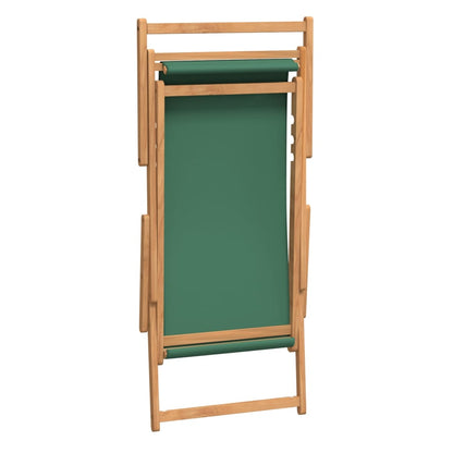 Folding Beach Chair Solid Wood Teak