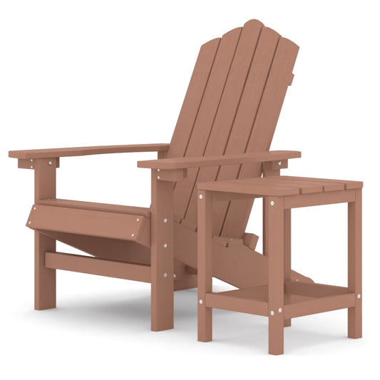 Garden Adirondack Chair with Table HDPE