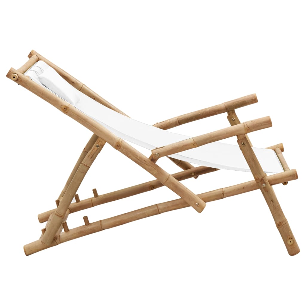Bamboo and Deck Chair with Optional Arms