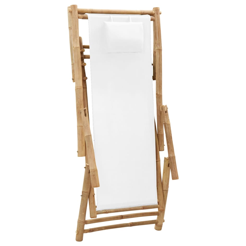 Bamboo and Deck Chair with Optional Arms