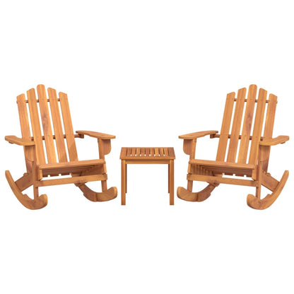 Adirondack Garden Lounge in Acacia Wood - 3 Piece, Multiple Seating Options