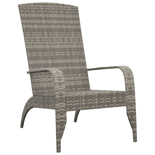 Pair of Garden Adirondack Chairs in Poly Rattan