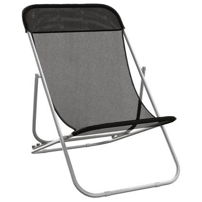 Folding Beach Style Chairs - 2 pcs