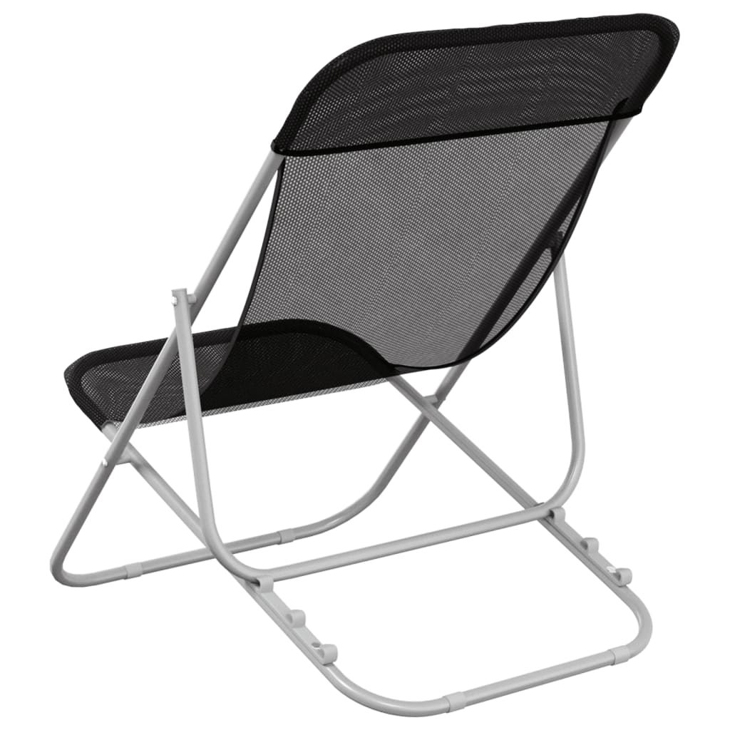 Folding Beach Style Chairs - 2 pcs