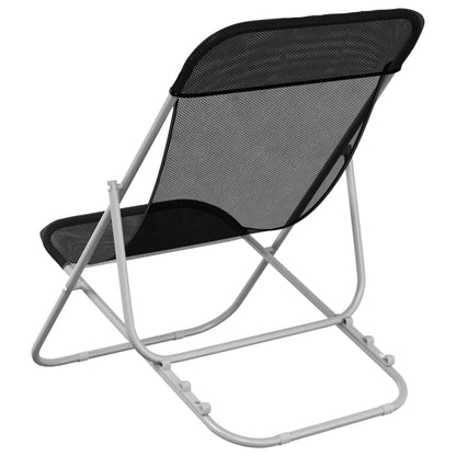 Folding Beach Style Chairs - 2 pcs