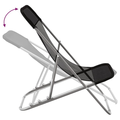 Folding Beach Style Chairs - 2 pcs