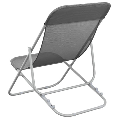 Folding Beach Style Chairs - 2 pcs