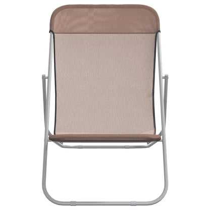 Folding Beach Style Chairs - 2 pcs