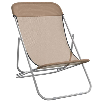 Folding Beach Style Chairs - 2 pcs