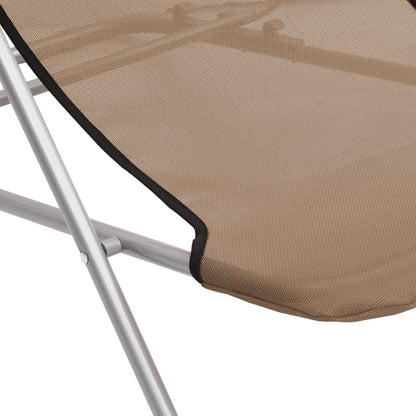 Folding Beach Style Chairs - 2 pcs