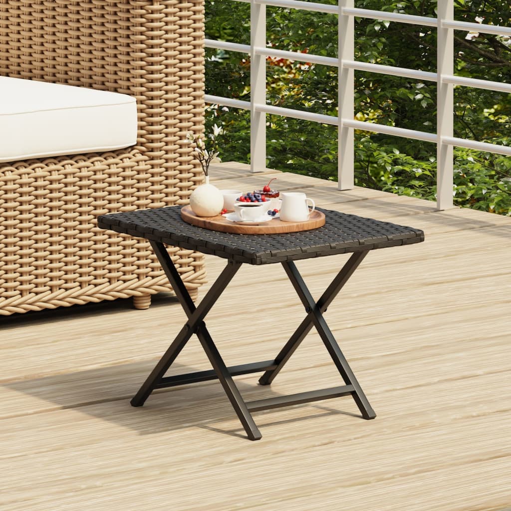 Folding Table in Poly Rattan