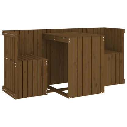 2 Seater Balcony Set in Solid Wood Pine