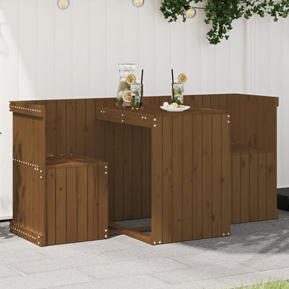 2 Seater Balcony Set in Solid Wood Pine
