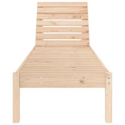Solid Wood Sun Lounger with Adjustable Support