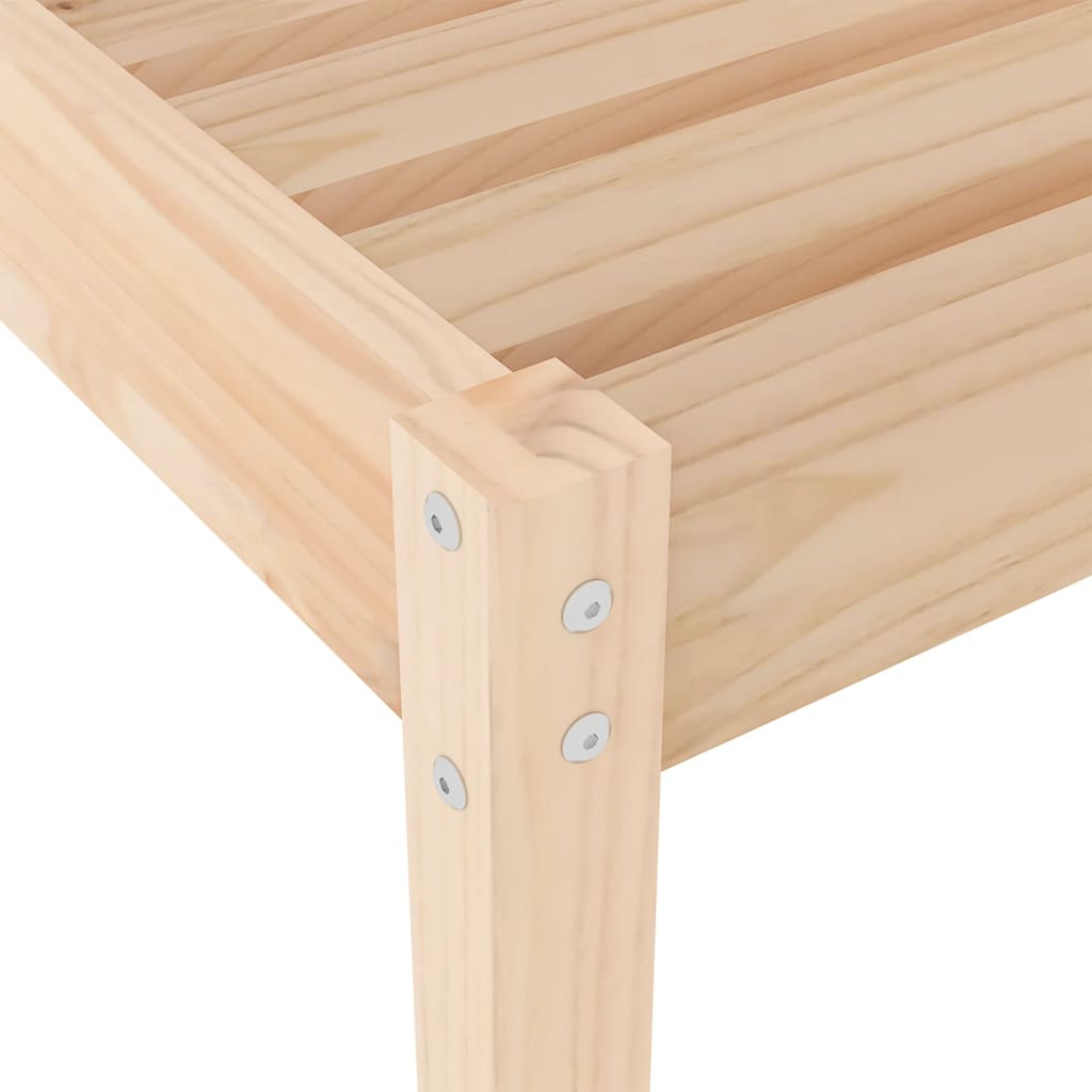 Solid Wood Sun Lounger with Adjustable Support