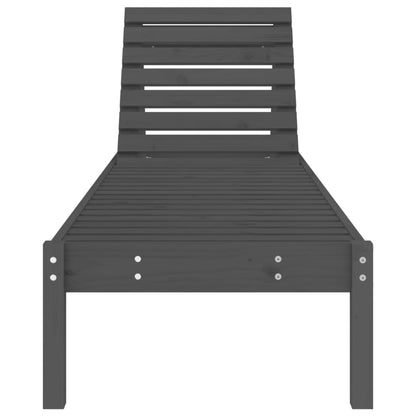 Solid Wood Sun Lounger with Adjustable Support