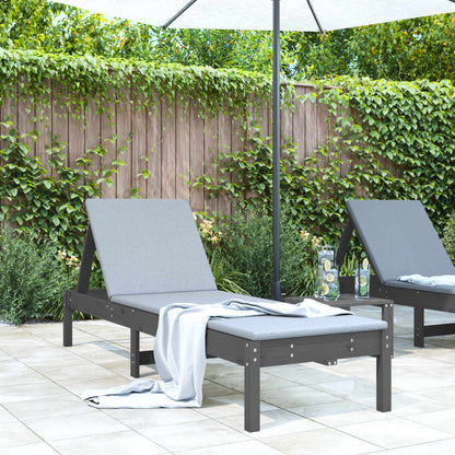 Solid Wood Sun Lounger with Adjustable Support