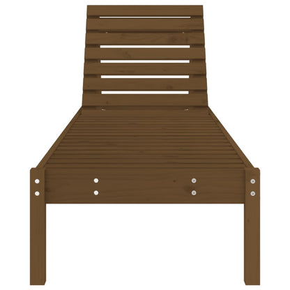 Solid Wood Sun Lounger with Adjustable Support