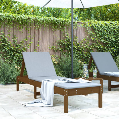 Solid Wood Sun Lounger with Adjustable Support