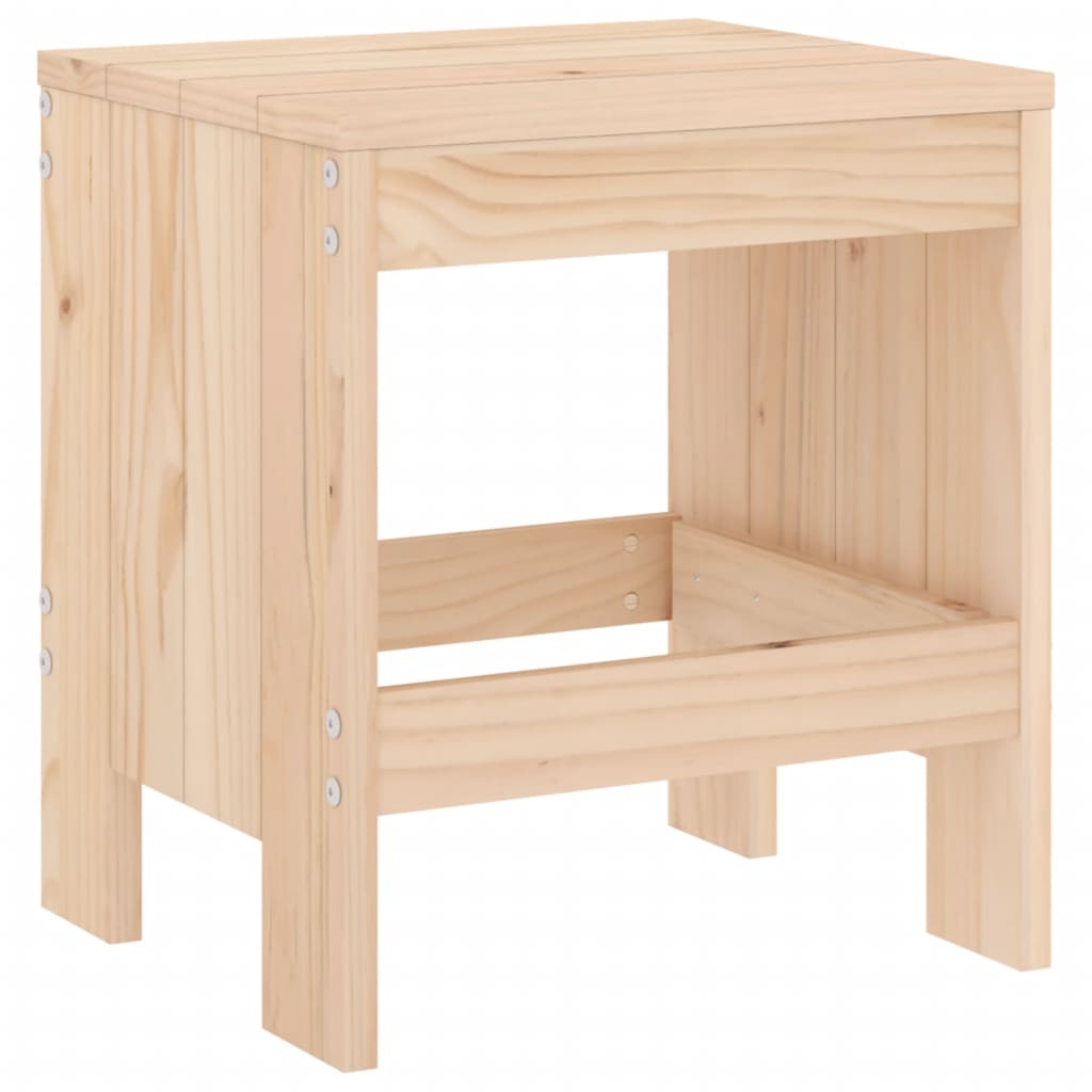 Garden Stools in Solid Wood - 2 pcs