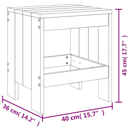 Garden Stools in Solid Wood - 2 pcs