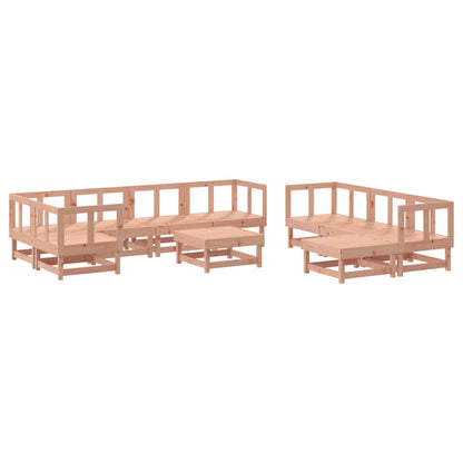 10 Piece Garden Lounge Set in Solid Wood