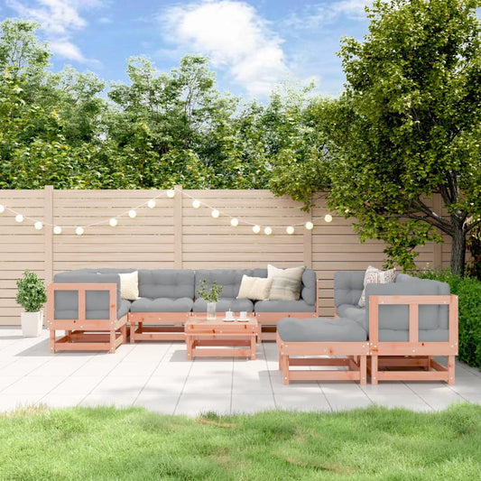 10 Piece Garden Lounge Set in Solid Wood