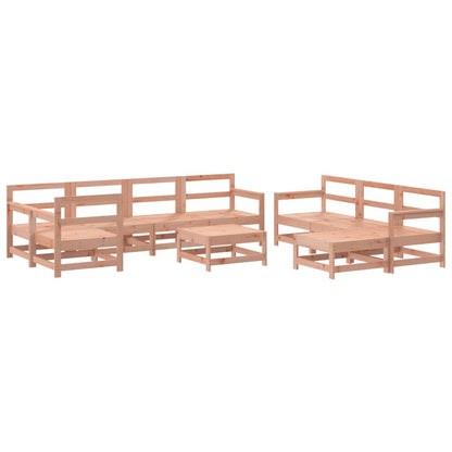 10 Piece Garden Lounge Set in Solid Wood