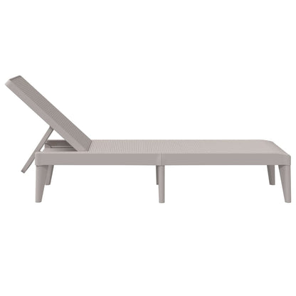 Durable Polypropylene Sun Lounger with Cushions