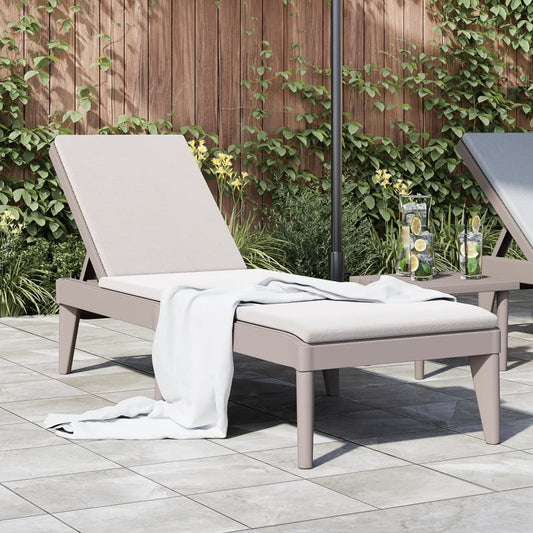 Durable Polypropylene Sun Lounger with Cushions