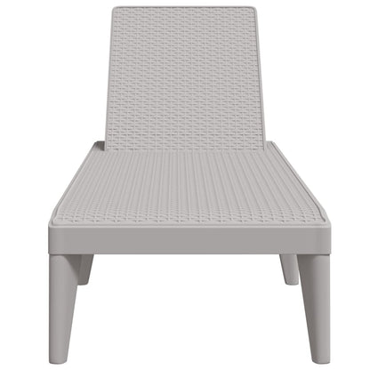 Durable Polypropylene Sun Lounger with Cushions