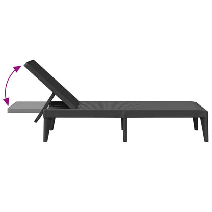 Durable Polypropylene Sun Lounger with Cushions