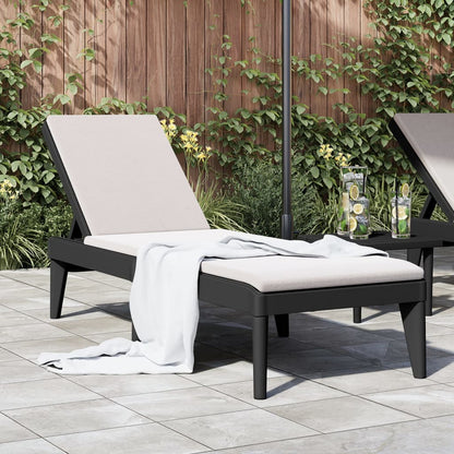 Durable Polypropylene Sun Lounger with Cushions